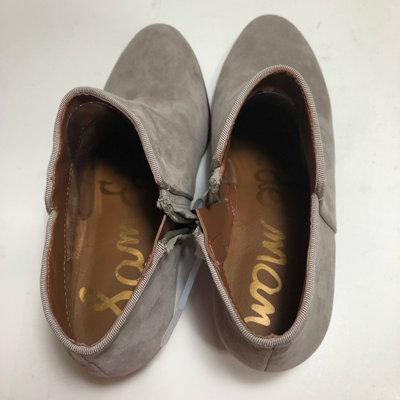 Sam Edelman gray suede ankle boots size 7.5 W - Picture 6 of 8